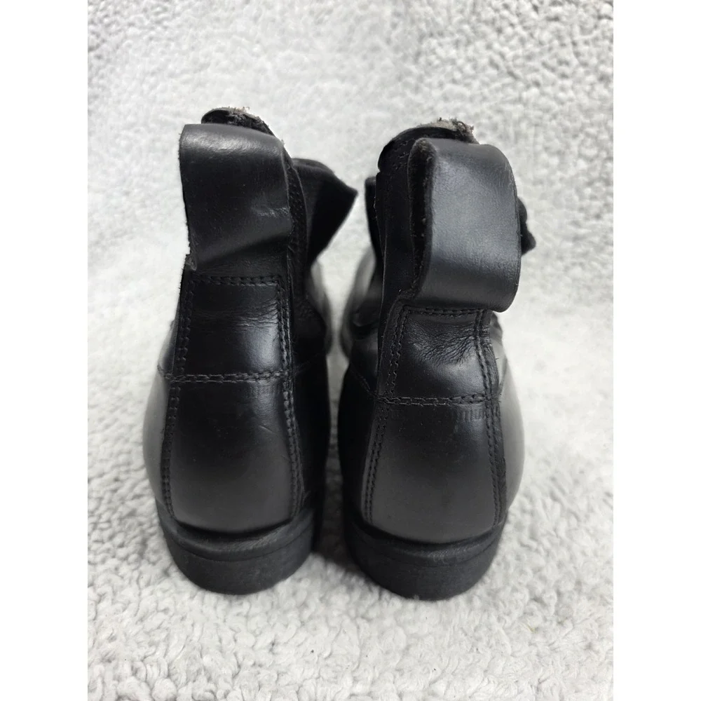 1982 COVE Shoe Co Black Leather Safety Toe BILTRITE Sole Chelsea Boot Men's 7 EE